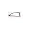 Chevy Used 2-Door Sedan Left Inner Quarter Garnish Molding, 1955-1957