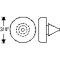 Chevy Rubber Bumper, Upper Hinge Pillar, Door, 1949-1954