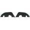 Chevelle Control Arm Dust Shields, For Cars With Plastic Inner Fender, 1968-1972