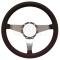 Chevelle Steering Wheel, Volante S9, Black Leather, 1964-1983