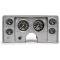 El Camino Instrument Cluster Panel, Aluminum Finish, With Carbon Fiber Series Gauges, 1978-1981