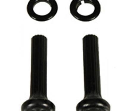 Firebird Dash Vent Black Pull Knob & Black Ferrule Set, 1968