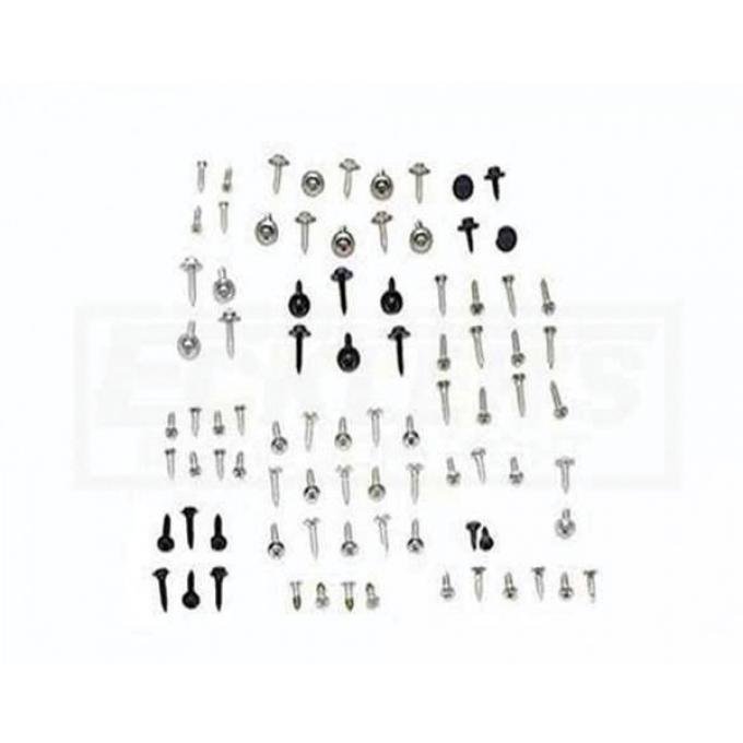 Chevelle And Malibu Interior Screw Kit, Complete, 2 Door, 1973