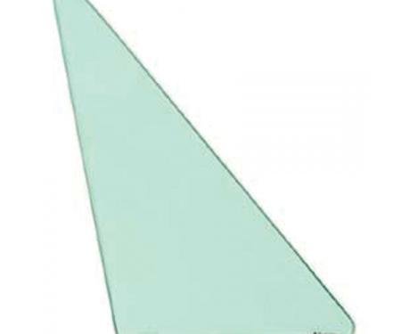 Corvette Vent Glass, Non Date-Coded, Coupe, Tinted, Right, 1963-1967