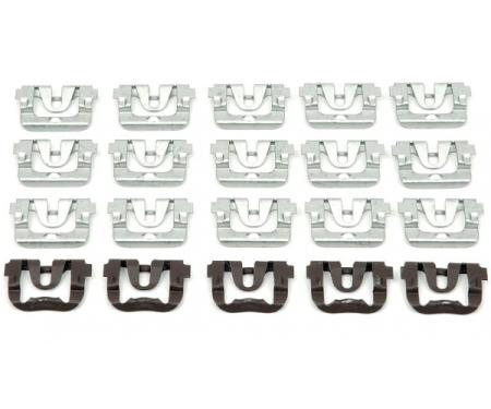 Redline Restomotive® 1968-1972 Chevrolet Chevelle Rear Window Molding Clip Set, Except Wagon