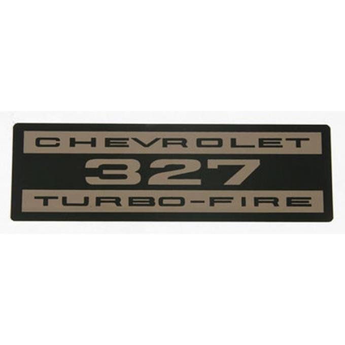 El Camino Valve Cover Decal, 327 Turbo-Fire, 1964-1968