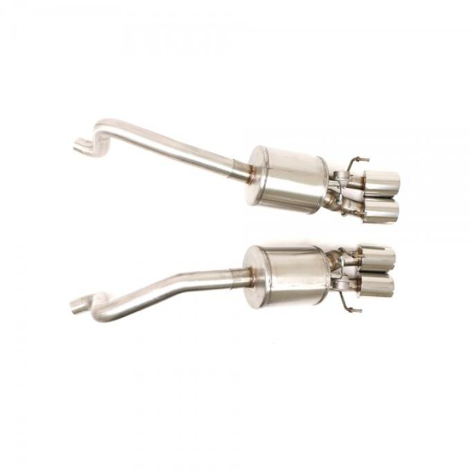 Chevy C6 Corvette Z06 ZR1 Fusion Gen. 3 Axle Back Exhaust System (Round Tips), 2006-2013