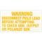 Voltage Regulator Warning Decal, Falcon, Fairlane, Galaxie, Ranchero, 1962-1969