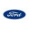 Ford Oval Decal - 17 Long - White Background - Self Adhesive