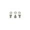 Camaro Crankshaft Pulley Bolt Set, RBW Head - Coarse Thread, 1967-1969