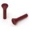 Full Size Chevy Interior Door Lock Knobs, Dark Red, 1963-1966