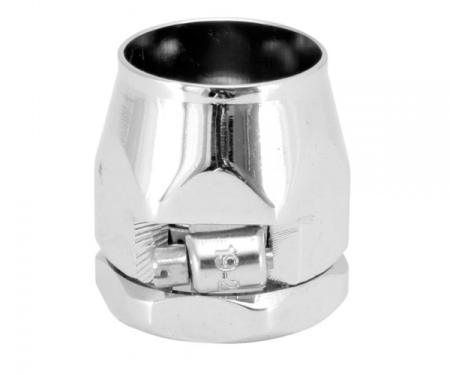 Corvette Heater Hose Fitting, 3/4", Chrome, 1962-1982