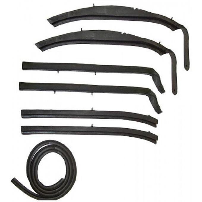 Nova Weatherstrip Kit, Convertible Top, 1962-1963