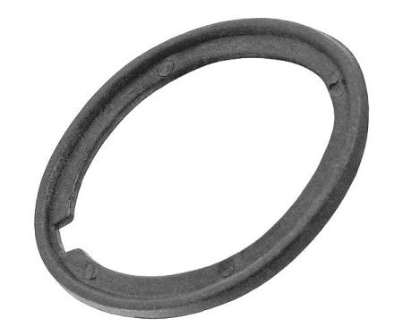 Ford Mustang Trunk Lock Cylinder Pad - Black Vinyl - Fits On Sleeve