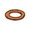 Master Cylinder Outlet Fitting O Ring - Copper - Ford Only