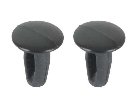 Redline Restomotive® 1964-1968 Ford Mustang 2 Piece Door Seal Plug Set, for Door Weatherstrip Ends