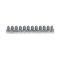 Full Size Chevy Bowtie Header Bolt Set, Small Block, Chrome, 1958-1972