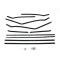 Full Size Chevy Window Felt Kit, 2-Door Sedan, Bel Air, 1958