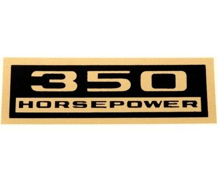 Chevelle Valve Cover Decal, 350 hp, 1964-1972