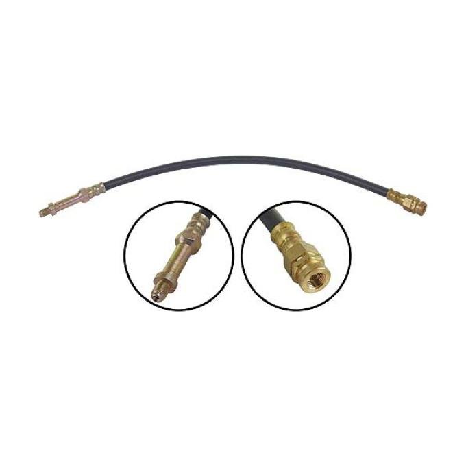 Ford Pickup Truck Front Brake Hose - 18-1/2 Long Including Threads - F100 & F250