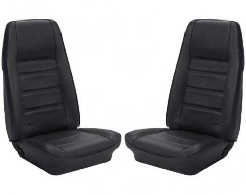 Ford Mustang, Cpe Full Set w/Bkt Seats, Uph, Dk Blu 72-73
