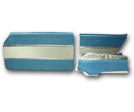 Full Size Chevy Preassembled Door Panel & Quarter Trim Panel Interior Kit Service, 2-Door Hardtop, Impala, 1961
