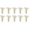 Weatherstrip Plastic Push Pin Set - 10 Pieces - T-Shaped - Ford & Mercury