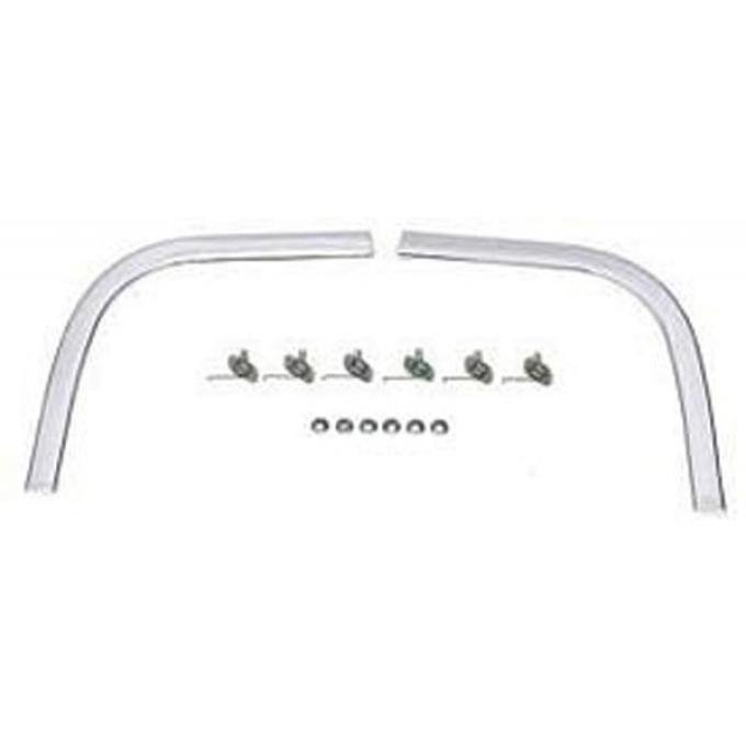 Full Size Chevy Rear Quarter End Outer Cove Moldings, Impala SS & Bel Air, 1964