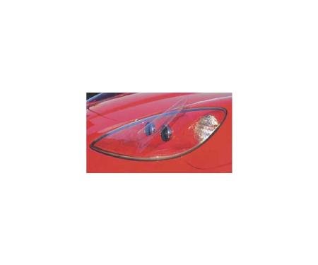 Corvette Headlight Cover Protectors, Clear, 2005-2013