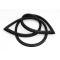 Chevy Truck Window Weatherstrip, Rear, Small, Standard, 1967-1972