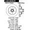 Stop Tech / Power Slot 126.66025SR, Brake Rotor, SportStop (R) Slotted, Silver E-Coated, Alloy, Single