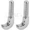 Convertible Top Latch Hold Down J Hooks - Chrome