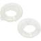 Chevelle Door Lock Knob Ferrules, Clear, 1964-1967