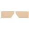 Full Size Chevy Rear Quarter Panel Boards, 2-Door Hardtop, 1959-1960