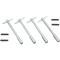 Chevy Truck Valve Cover Wing Bolt Set, Chrome, 1955-1984