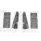 Full Size Chevy Bucket Seat Floor Bracket Set, Impala SS, 1962-1964