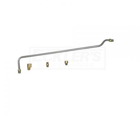 Corvette Fuel Pump To Carb Line, 220, 230 HP, Three Fittings, One Line 1957-1958