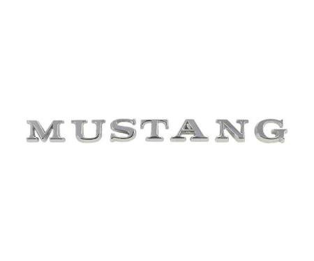 Ford Mustang Trunk Lid Letter Set - Mustang - Chrome - Individual Letters - Pin Type