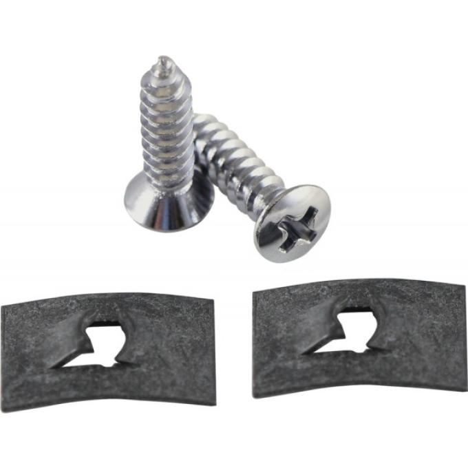 Redline Restomotive® 1967-1969 Camaro / Firebird Console Front Side Bracket Mounting Screw Set