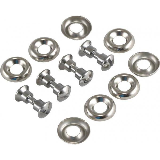 Corvette Sunvisor Mounting Hardware Kit, Without Pins, 1968