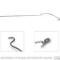 Drake Muscle 2005-2009 Ford Mustang 2005-09 Hood Prop Rod, Stainless E5RZ-16826-S