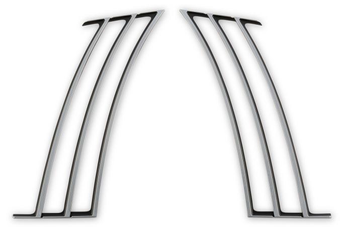 Drake Muscle 2010-2014 Chevrolet Camaro 2010-14 Camaro Quarter Trim-Chrome CA-190001-C