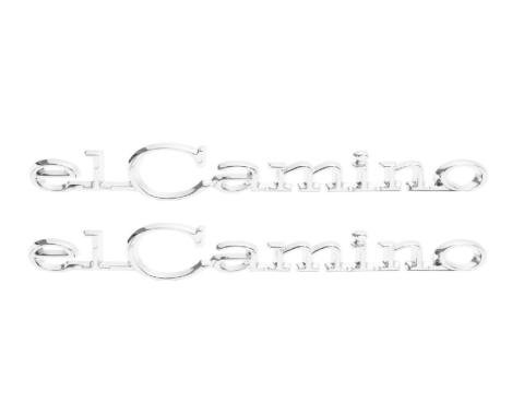 Trim Parts 68-69 El Camino Rear Quarter Emblem, El Camino, Pair 4850