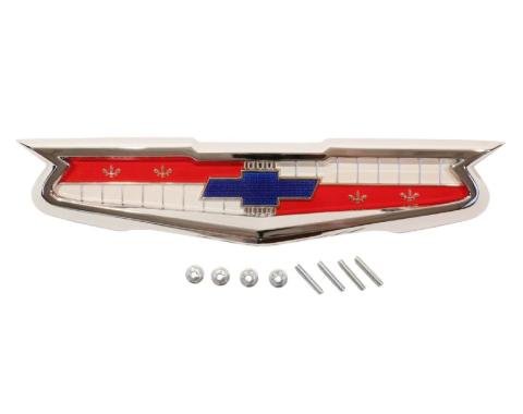 Trim Parts 55 Full-Size Chevrolet Trunk Emblem Assembly, Each 1024