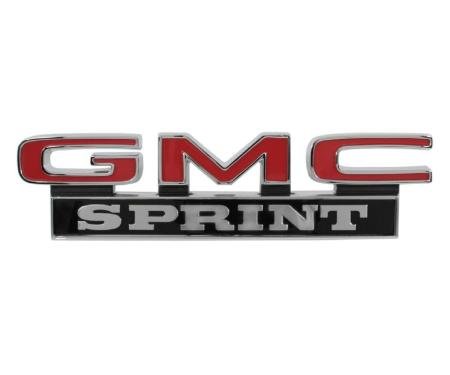Trim Parts 71-72 GMC Truck Front Fender Emblem, GMC Sprint, Pair 9841