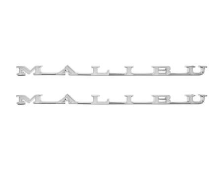 Trim Parts 70 Chevelle Front Fender Emblem, Malibu, Pair 4673
