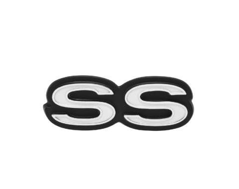 Trim Parts 70-72 Chevy II and Nova Rear Panel Emblem, SS, Each 3090