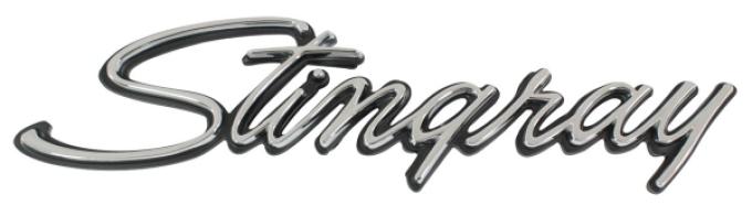 Corvette Emblem, Front Side Fender, Stingray, 1974-1976
