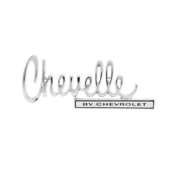 Trim Parts 70 Chevelle Trunk Lid Emblem, Chevelle By Chevrolet, Each 4676