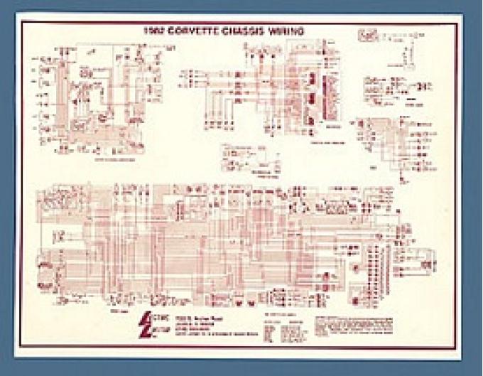Corvette Wiring Diagram, Laminated